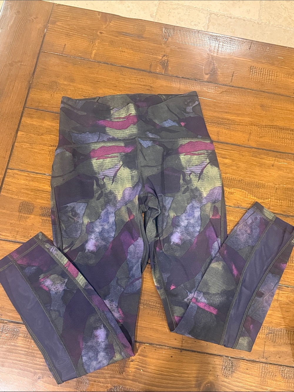 lululemon athletica Purple Multi Abstract High-Rise Leggings